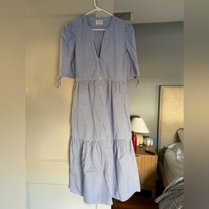 Nation LTD Light Blue Striped Maxi Dress